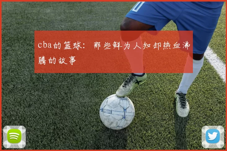 cba的篮球：那些鲜为人知却热血沸腾的故事